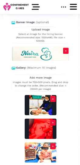Selecting and uploading images